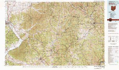 United States Geological Survey Wellston, OH-WV (1980, 100000-Scale) digital map