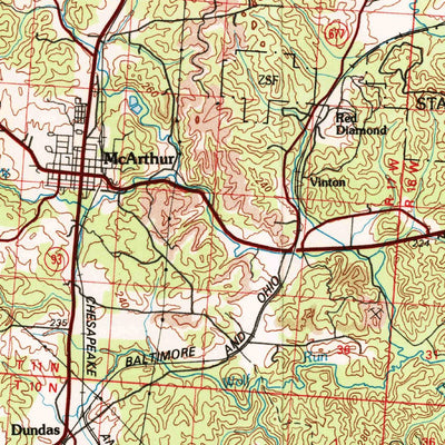 United States Geological Survey Wellston, OH-WV (1980, 100000-Scale) digital map