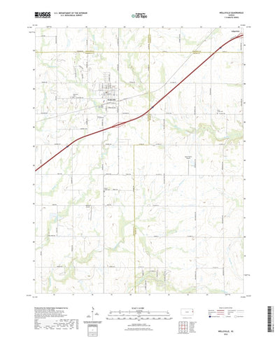 United States Geological Survey Wellsville, KS (2022, 24000-Scale) digital map
