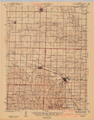 United States Geological Survey Wellsville, MO (1942, 62500-Scale) digital map