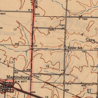United States Geological Survey Wellsville, MO (1942, 62500-Scale) digital map
