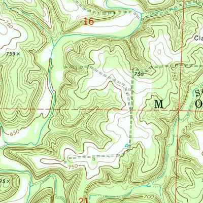United States Geological Survey Wellsville, MO (1973, 24000-Scale) digital map