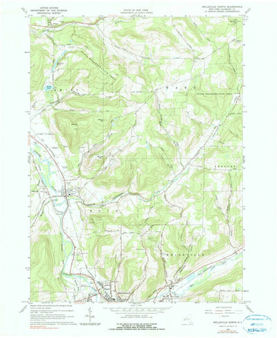 United States Geological Survey Wellsville North, NY (1965, 24000-Scale) digital map