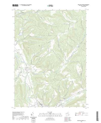 United States Geological Survey Wellsville North, NY (2023, 24000-Scale) digital map