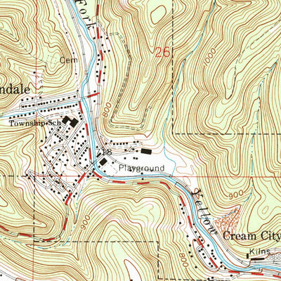 United States Geological Survey Wellsville, OH-WV (1960, 24000-Scale) digital map