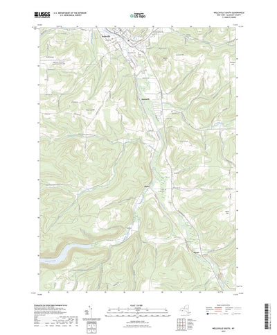 United States Geological Survey Wellsville South, NY (2023, 24000-Scale) digital map