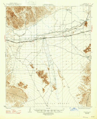 United States Geological Survey Wellton, AZ (1929, 62500-Scale) digital map