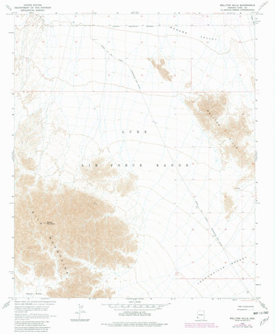 United States Geological Survey Wellton Hills, AZ (1965, 24000-Scale) digital map