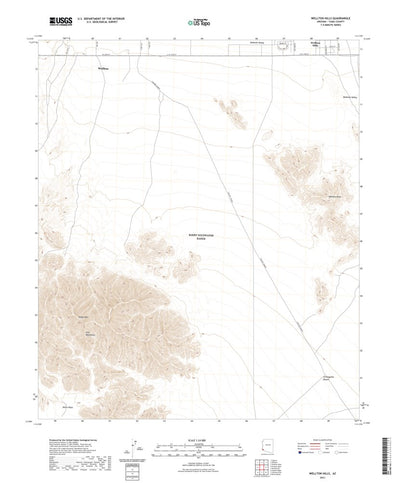 United States Geological Survey Wellton Hills, AZ (2021, 24000-Scale) digital map
