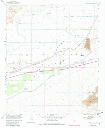 United States Geological Survey Wellton Mesa, AZ (1965, 24000-Scale) digital map