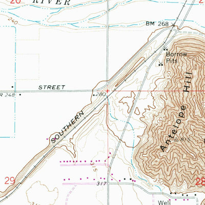 United States Geological Survey Wellton Mesa, AZ (1965, 24000-Scale) digital map