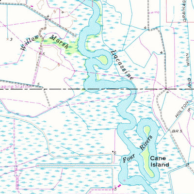 United States Geological Survey Welsh, LA (1955, 62500-Scale) digital map
