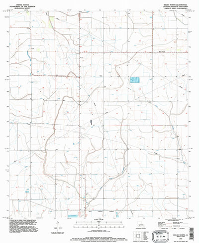 United States Geological Survey Welsh North, LA (1994, 24000-Scale) digital map