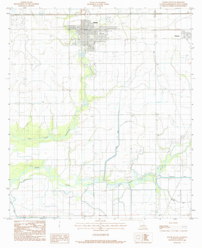 United States Geological Survey Welsh South, LA (1985, 24000-Scale) digital map