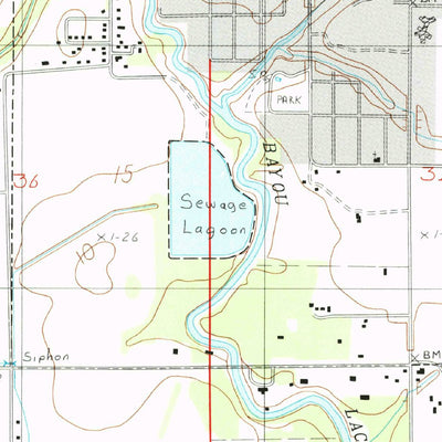 United States Geological Survey Welsh South, LA (1985, 24000-Scale) digital map