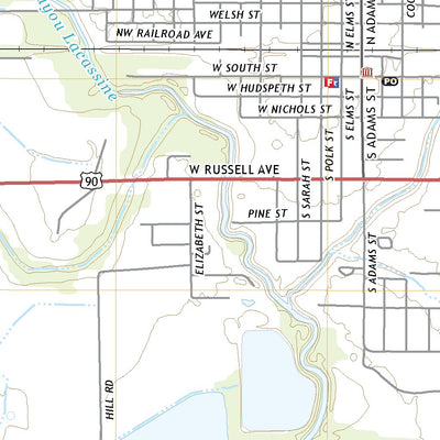 United States Geological Survey Welsh South, LA (2020, 24000-Scale) digital map