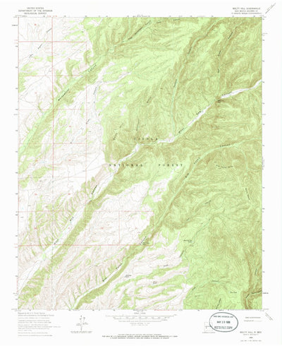 United States Geological Survey Welty Hill, NM (1964, 24000-Scale) digital map