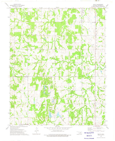 United States Geological Survey Welty, OK (1973, 24000-Scale) digital map