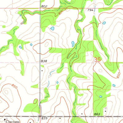 United States Geological Survey Welty, OK (1973, 24000-Scale) digital map