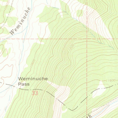 United States Geological Survey Weminuche Pass, CO (1964, 24000-Scale) digital map