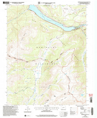 United States Geological Survey Weminuche Pass, CO (2001, 24000-Scale) digital map