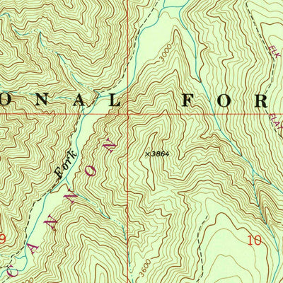 United States Geological Survey Wenaha Forks, OR-WA (1967, 24000-Scale) digital map