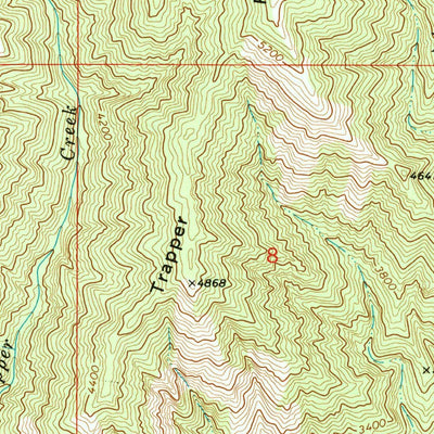 United States Geological Survey Wenaha Forks, OR-WA (1967, 24000-Scale) digital map
