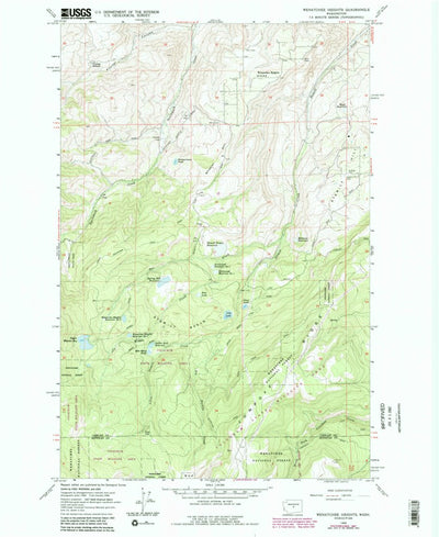 United States Geological Survey Wenatchee Heights, WA (1966, 24000-Scale) digital map