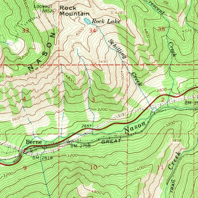 United States Geological Survey Wenatchee Lake, WA (1965, 62500-Scale) digital map