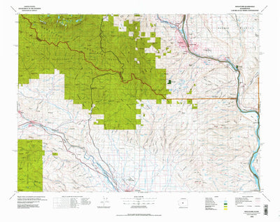 United States Geological Survey Wenatchee, WA (1975, 100000-Scale) digital map