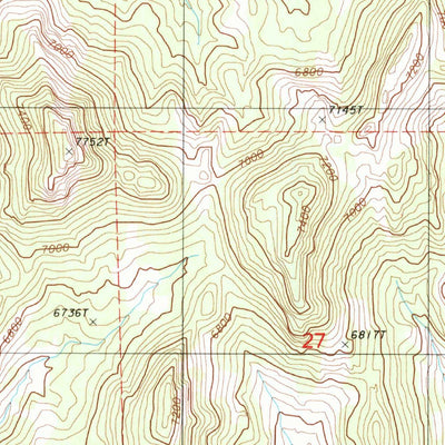 United States Geological Survey Wenban Spring, NV (1986, 24000-Scale) digital map
