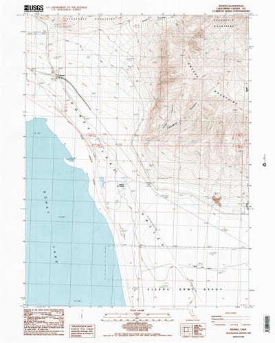United States Geological Survey Wendel, CA (1988, 24000-Scale) digital map