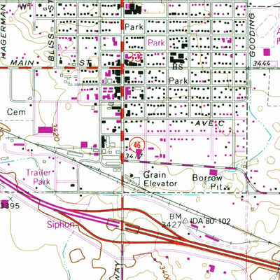 United States Geological Survey Wendell, ID (1971, 24000-Scale) digital map