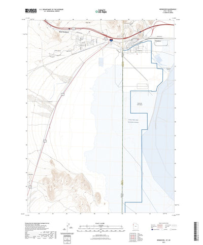 United States Geological Survey Wendover, UT (2023, 24000-Scale) digital map