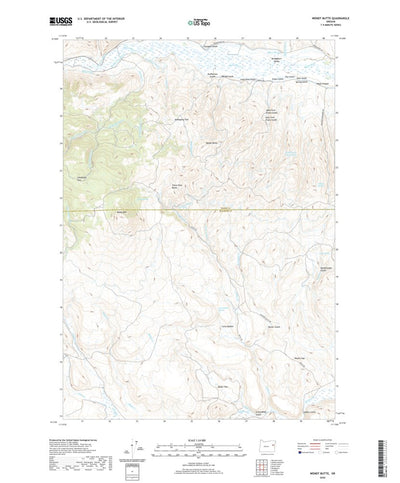 United States Geological Survey Wendt Butte, OR (2020, 24000-Scale) digital map