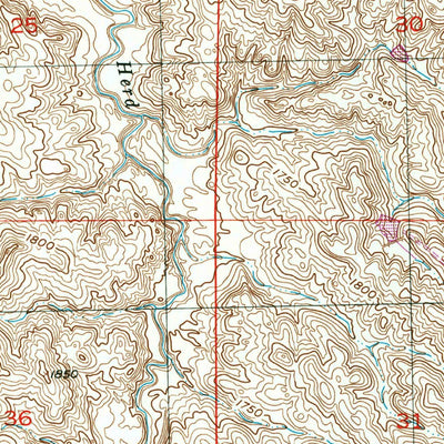United States Geological Survey Wendte, SD (1953, 24000-Scale) digital map