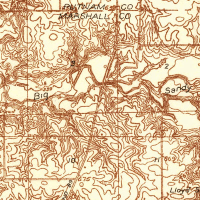 United States Geological Survey Wenona, IL (1934, 48000-Scale) digital map