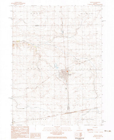 United States Geological Survey Wenona, IL (1982, 24000-Scale) digital map