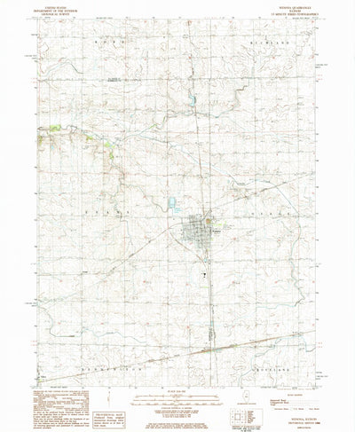 United States Geological Survey Wenona, IL (1984, 24000-Scale) digital map