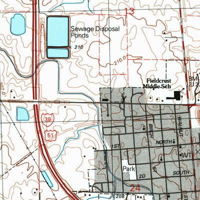 United States Geological Survey Wenona, IL (1996, 24000-Scale) digital map