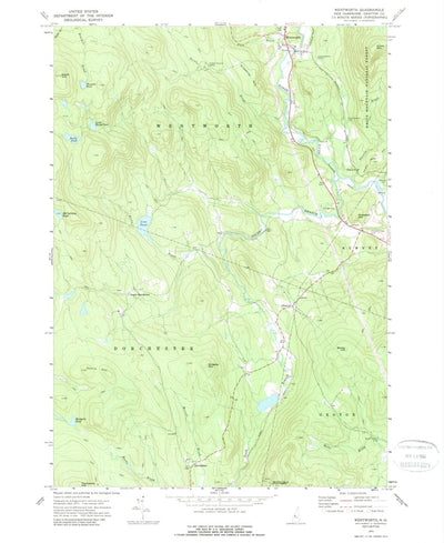 United States Geological Survey Wentworth, NH (1974, 24000-Scale) digital map
