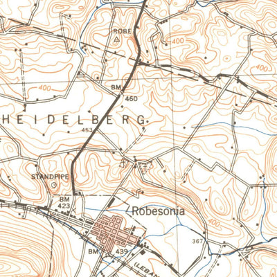 United States Geological Survey Wernersville, PA (1943, 62500-Scale) digital map
