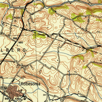 United States Geological Survey Wernersville, PA (1953, 62500-Scale) digital map