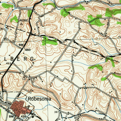 United States Geological Survey Wernersville, PA (1963, 62500-Scale) digital map