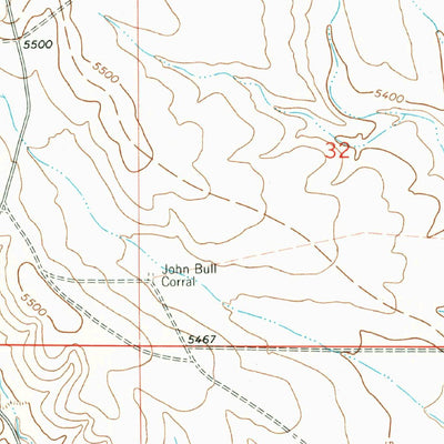 United States Geological Survey Werney Hill, NM (1963, 24000-Scale) digital map