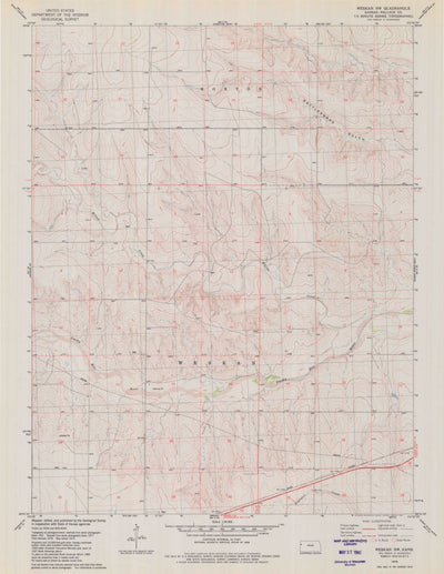 United States Geological Survey Weskan NW, KS (1979, 24000-Scale) digital map