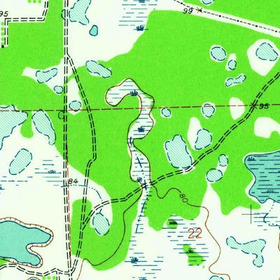 United States Geological Survey Wesley Chapel, FL (1944, 24000-Scale) digital map