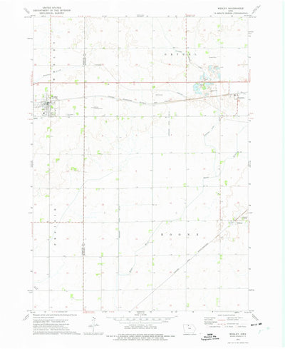 United States Geological Survey Wesley, IA (1972, 24000-Scale) digital map