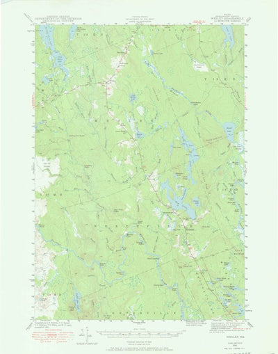 United States Geological Survey Wesley, ME (1941, 62500-Scale) digital map