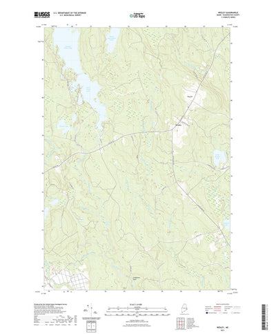 United States Geological Survey Wesley, ME (2021, 24000-Scale) digital map